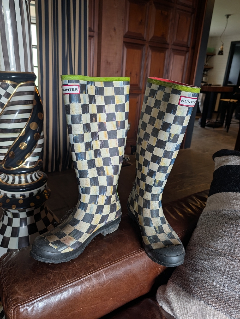 Mckenzie-Childs Courtly check Hunter Rain Boots